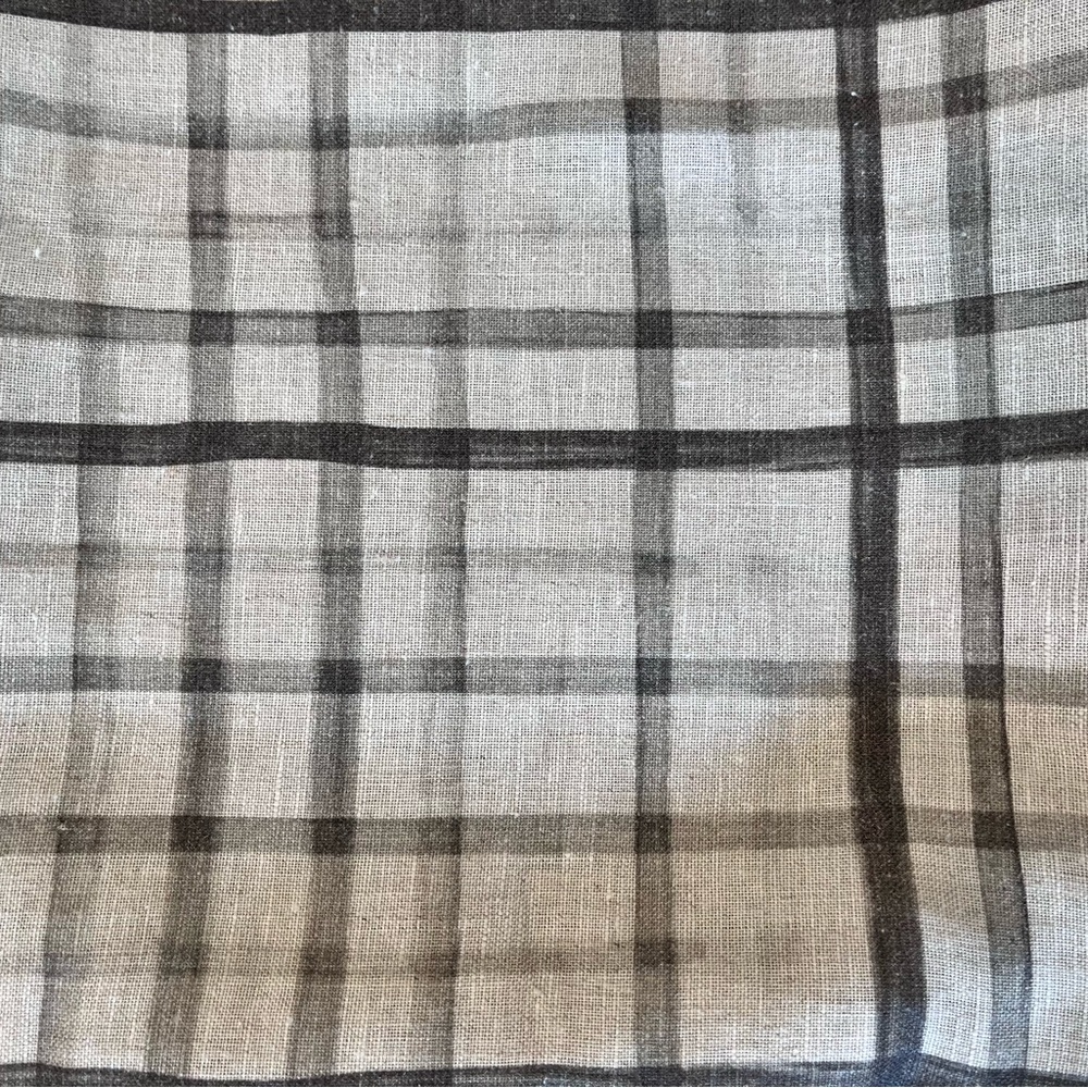 McGee & Co. Watercolor Windowpane Plaid Pillow Cover - Picture 7 of 7